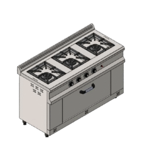 CSA İnox Karacasan Endüstriyel 3+1 Doğalgazlı 3 Lü Kuzine Ocak