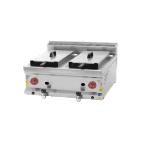CSA inox Karacasan Endüstriyel 8+8 lt 600 Seri Set Üstü LPG Tüplü Fritöz