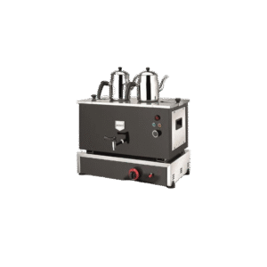 Çift Cidar 2 Demlik Doğalgazlı Elektrikli - Siyah