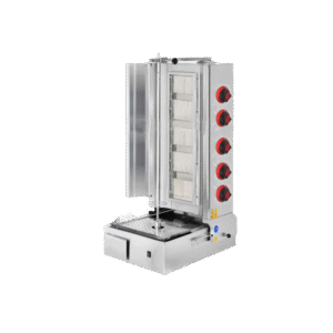 Endüstriyel Doğalgazlı 5 Radyanlı Alttan Motorlu Döner Ocağı Makinesi