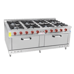 Himaksan Endüstriyel 200x100 Cm 8+2 Doğalgazlı 8 Li Kuzine Ocak